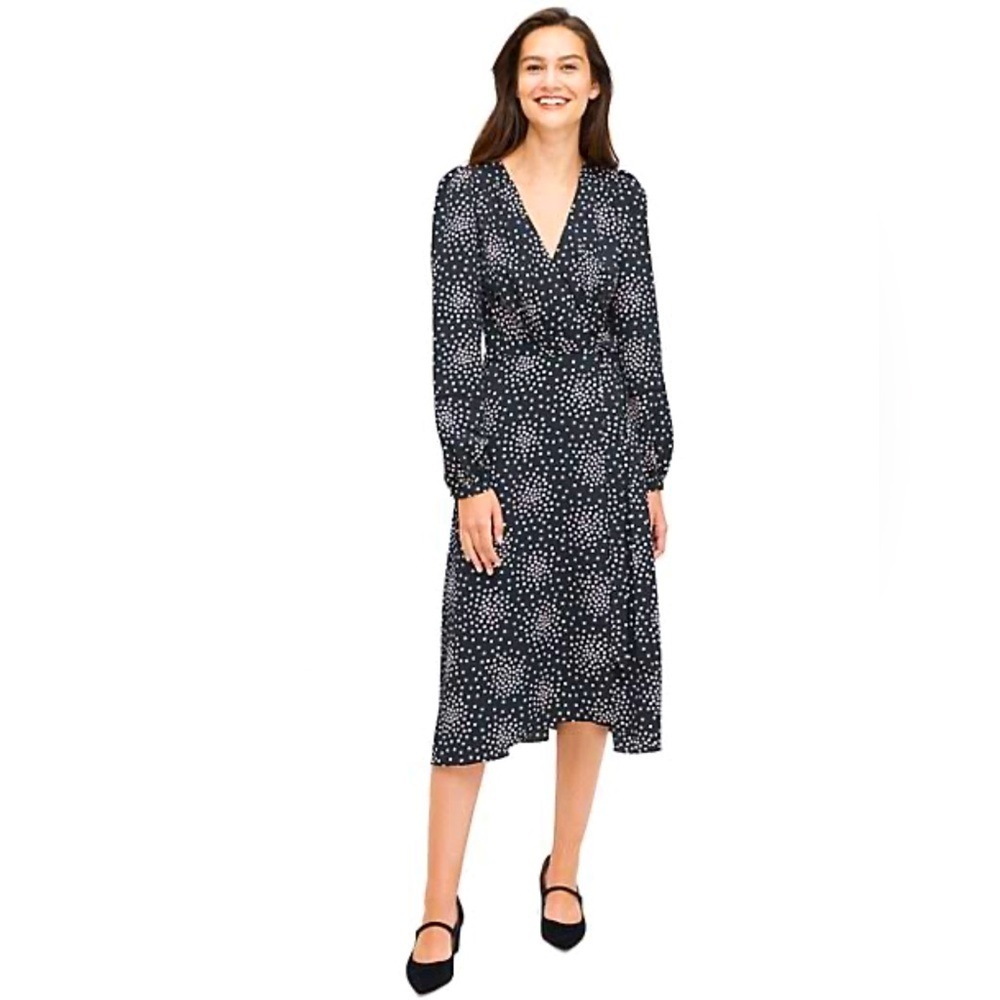 Kate Spade black/white festive confetti spot dress size 2